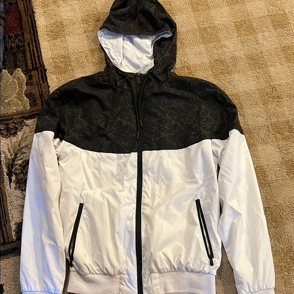 Men's Black and White Jacket